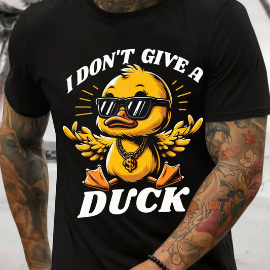 Men's' I Don't Care About Ducks 3D Printed T-shirt, Summer Casual Round Neck Short Sleeved Shirt Apparel/Shirt/Graphic Shirt SNULLO https://www.cyberehub.com