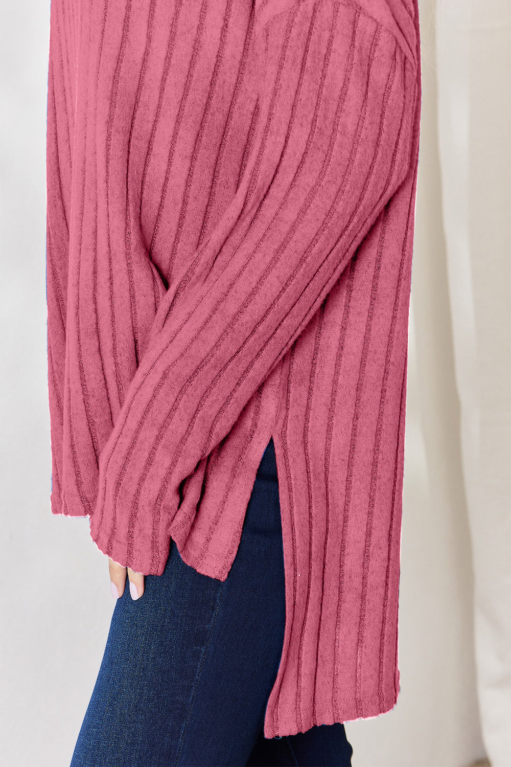 Basic Bae Full Size Ribbed Half Button Long Sleeve High-Low T-Shirt Apparel/Tops Basic Bae Ship from USA TikTok Tops Trendsi USPS Walmart Walmart Apparel Trendsi https://www.cyberehub.com