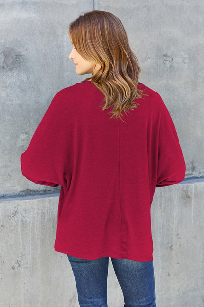 Double Take Full Size Round Neck Long Sleeve T-Shirt Apparel/Tops Double Take Outlets 2.20-3.30 Ship from USA TikTok Tops Trendsi USPS Walmart Walmart Apparel Trendsi https://www.cyberehub.com