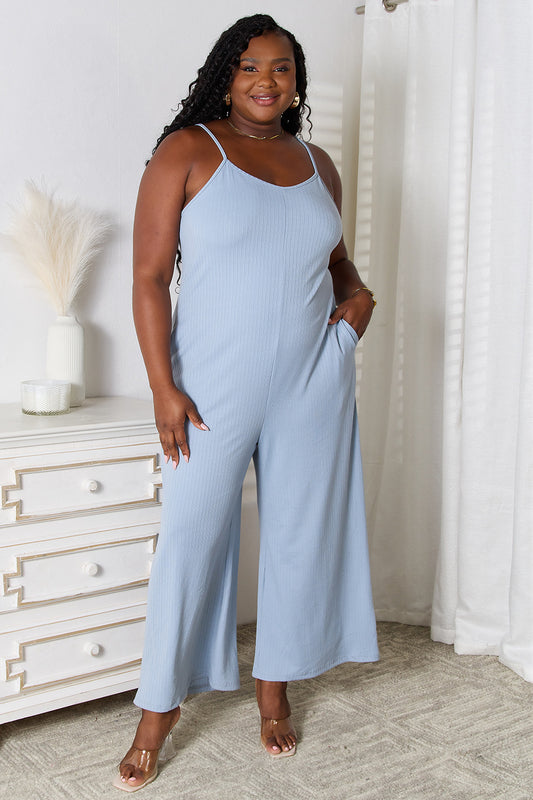 Basic Bae Full Size Spaghetti Strap V-Neck Jumpsuit Light Blue Apparel/Tops Basic Bae Memorial Day Sale Ship from USA TikTok Tops Trendsi USPS Walmart Walmart Apparel Trendsi https://www.cyberehub.com