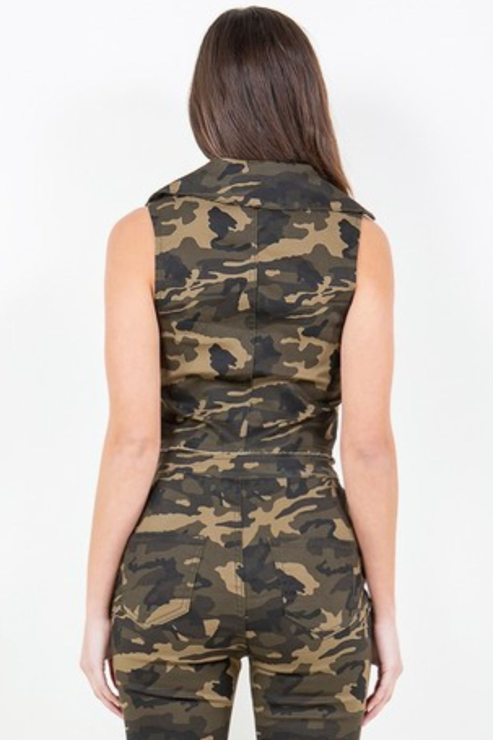 American Bazi Zip Up Camo Crop Denim Vest Tops/Jackets/Sweaters American Bazi Clothing Tops Ship from USA TikTok Trendsi USPS Walmart Trendsi https://www.cyberehub.com