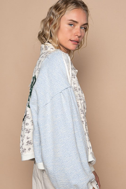 POL Printed Drop Shoulder Button Up Jacket Apparel Apparel POL Ship from USA TikTok Trendsi Trendsi https://www.cyberehub.com