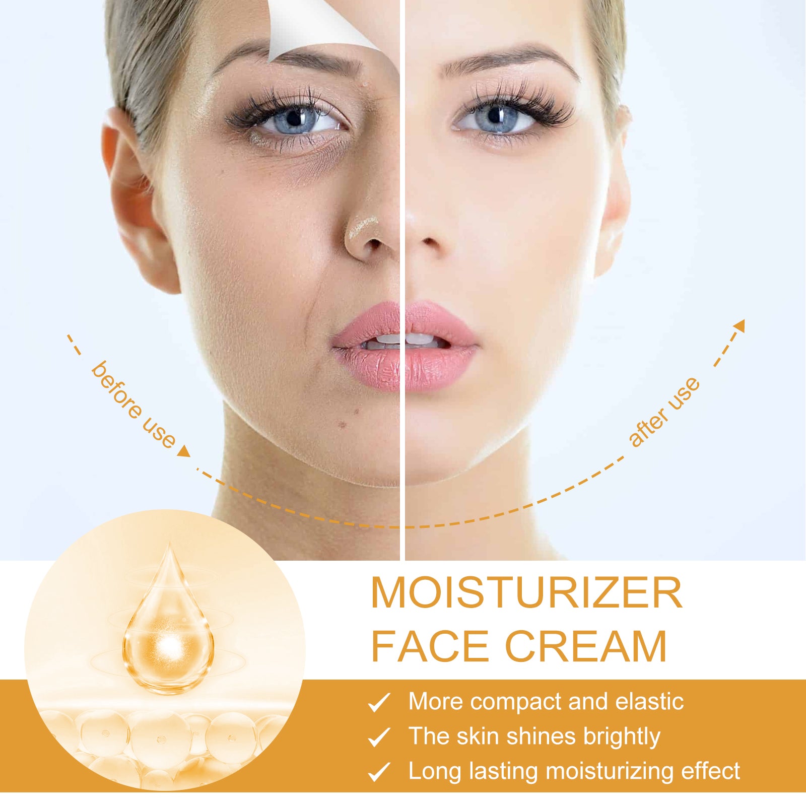 Hoygi Moisturizer Face Cream, Fade Out Fine Lines Bright Skin Firming Shine White Skin Anti-Wrinkle Cream Health Eprolo https://www.cyberehub.com