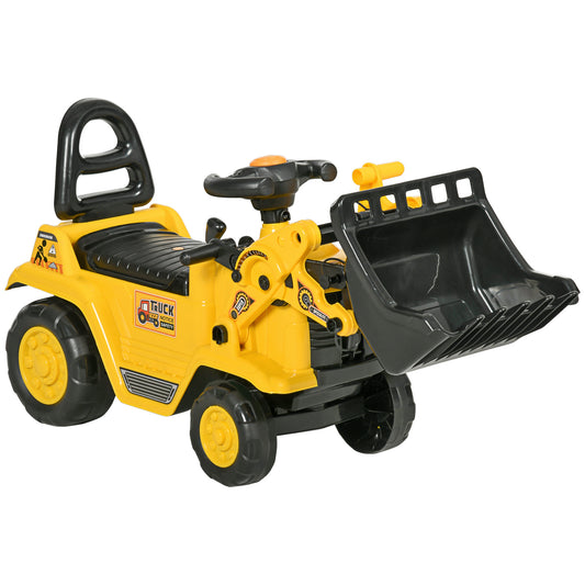 Ride On Excavator with Under Seat Storage, Pull Cart Kids Bulldozer for Boys & Girls, Sit and Scoot Construction Toy with Horn, Front Loader Shovel, for Sand and Snow, Ages 3 Years Old Car Giga GNJ Toys Walmart Giga https://www.cyberehub.com