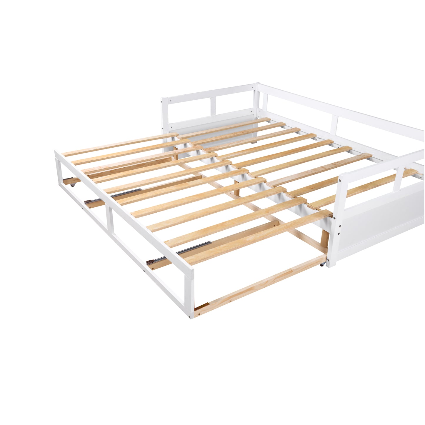 Wooden Daybed with Trundle Bed and Two Storage Drawers , Extendable Bed Daybed,Sofa Bed for Bedroom Living Room,White Furniture Giga GNJ Home Home & Garden Home Goods Walmart Giga https://www.cyberehub.com