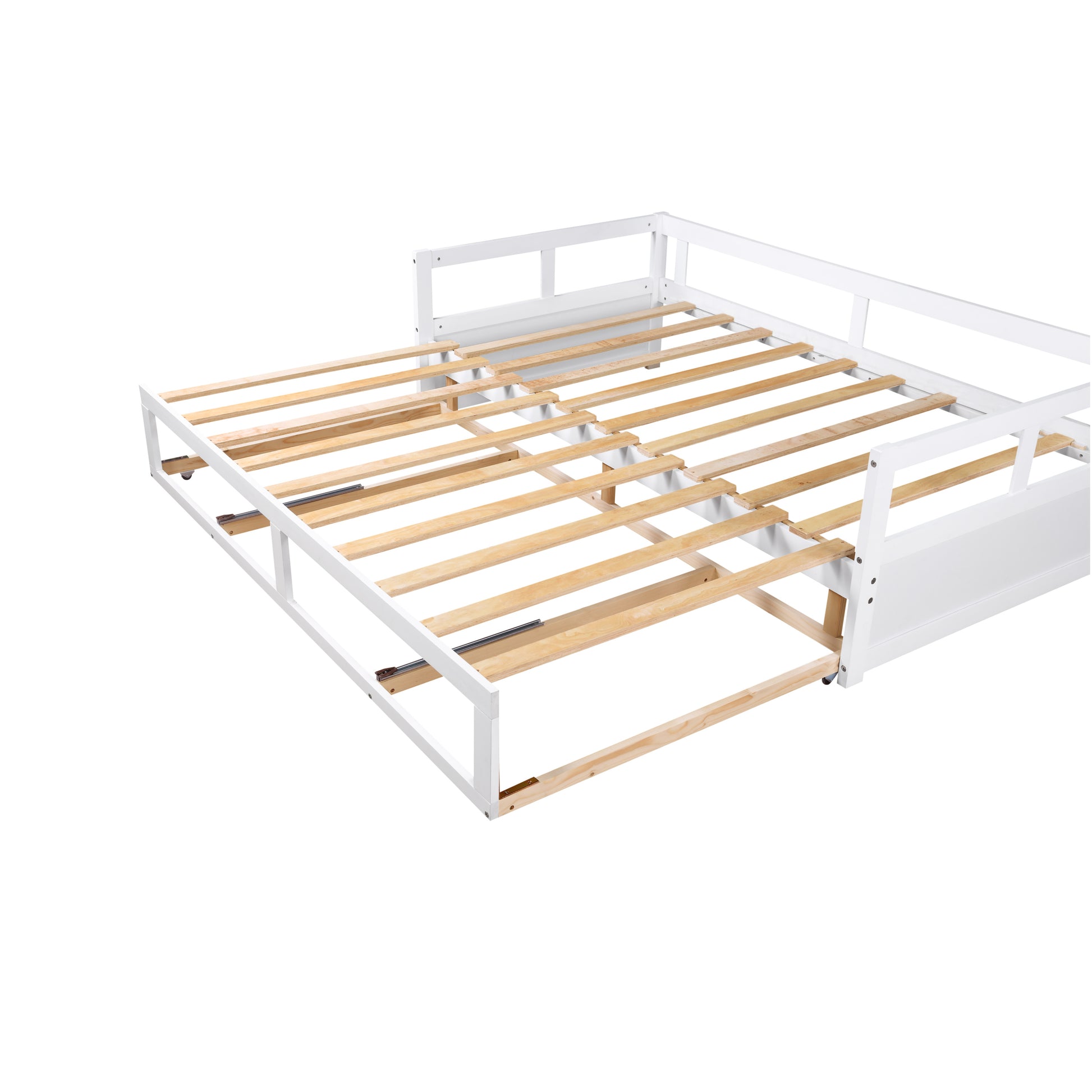 Wooden Daybed with Trundle Bed and Two Storage Drawers , Extendable Bed Daybed,Sofa Bed for Bedroom Living Room,White Furniture Giga GNJ Home Home & Garden Home Goods Walmart Giga https://www.cyberehub.com