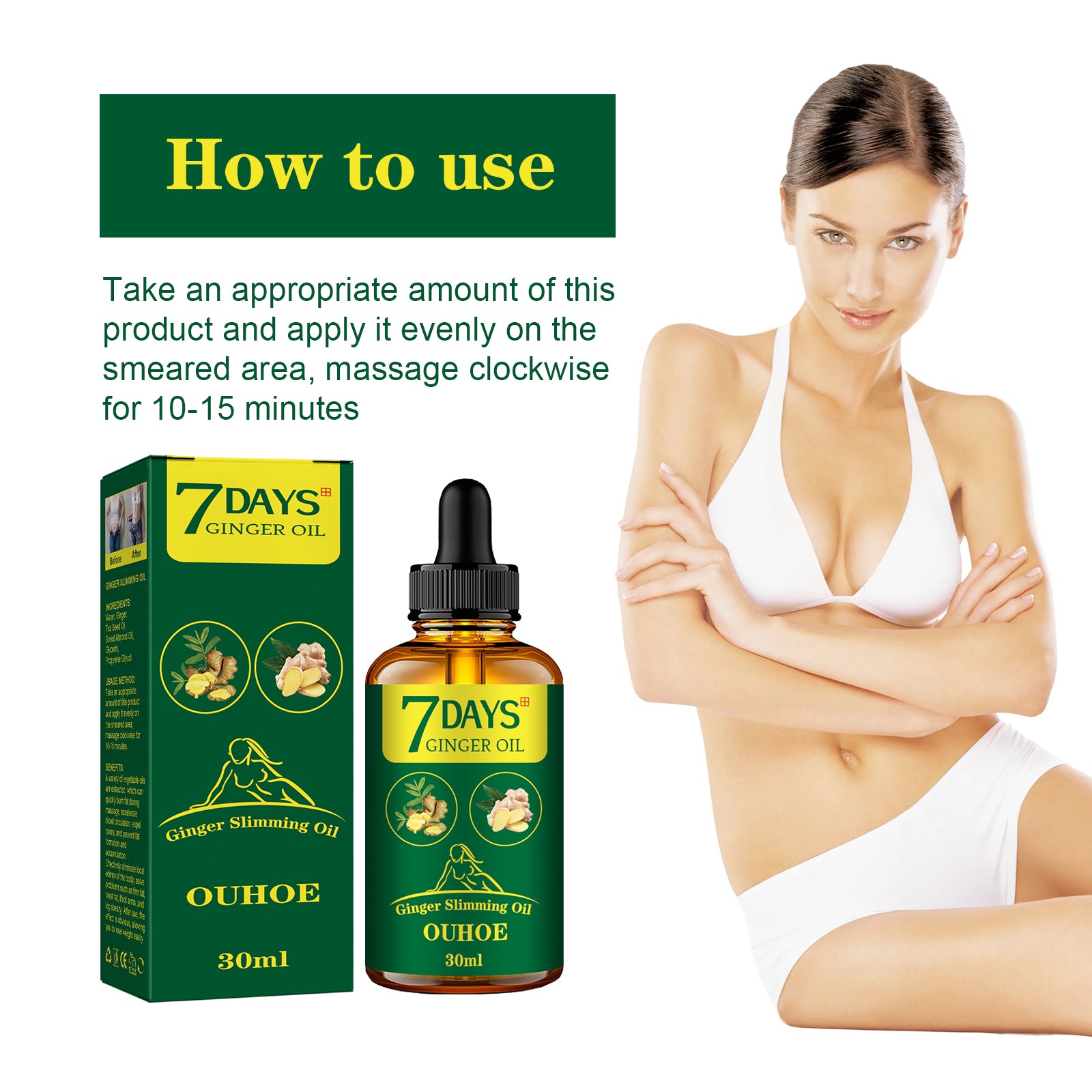 Ginger Body Shaping Essential Oil, Shaping Body Tightening And Slimming Care Massage Essential Oil Health Eprolo https://www.cyberehub.com