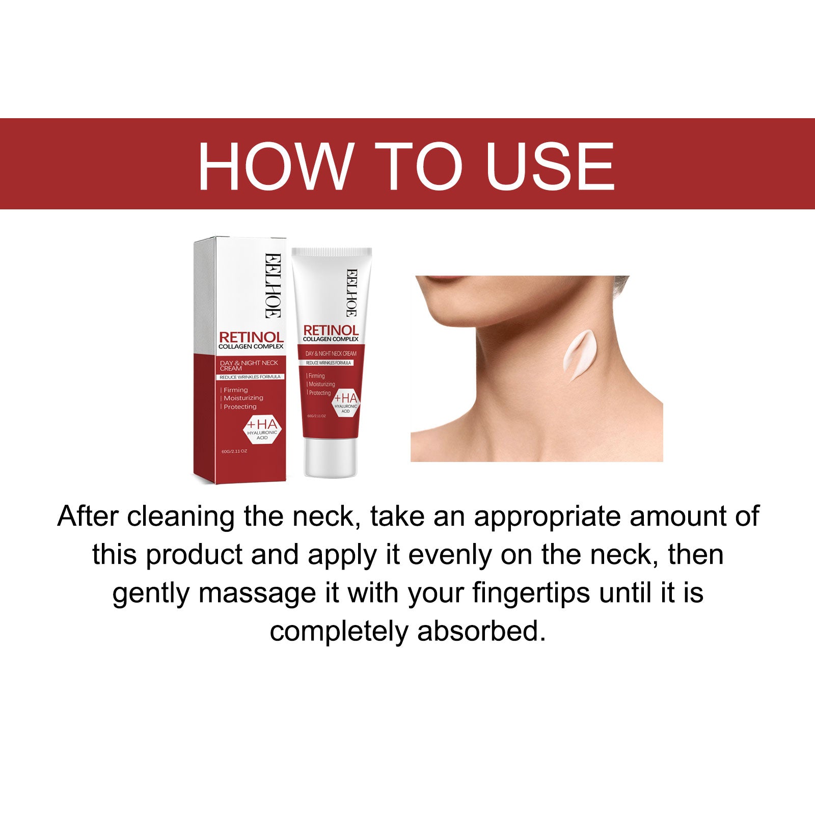 Retinol Collagen Complex Day&Night Neck Cream, Moisturizing And Desalting Neck Lines Fine Lines Swan Neck Lift Firming Cream Health Eprolo https://www.cyberehub.com