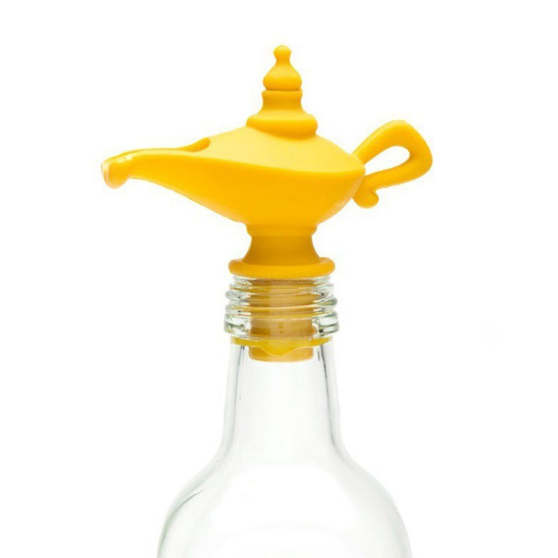 Creative silicone Aladdin lamp wine pouring device kitchen oil pouring nozzle leak proof sealing plug spiral type wine Home & Garden Home Goods Eprolo https://www.cyberehub.com
