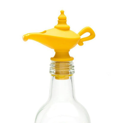 Creative silicone Aladdin lamp wine pouring device kitchen oil pouring nozzle leak proof sealing plug spiral type wine Home & Garden Home Goods Eprolo https://www.cyberehub.com
