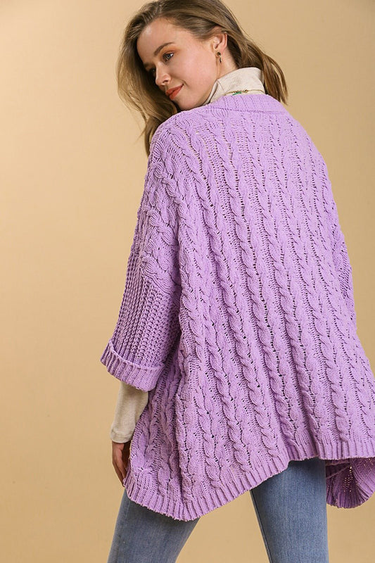 Umgee Full Size Cable Knit Open Front Long Sleeve Cardigan Apparel Apparel Ship from USA TikTok Trendsi Umgee USA Trendsi https://www.cyberehub.com