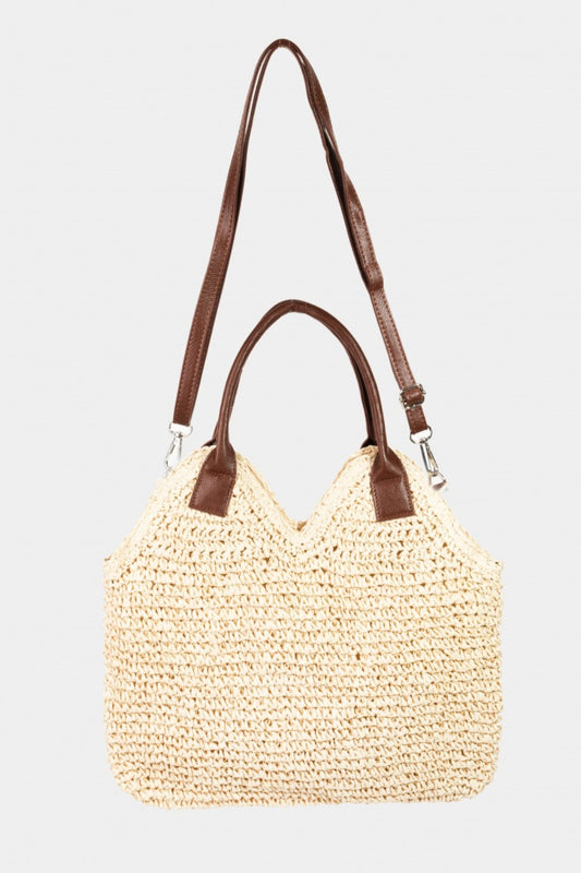 Fame Straw Braided Faux Leather Strap Shoulder Bag IV One Size Fame Accessories Ship from USA TikTok USA Trendsi https://www.cyberehub.com