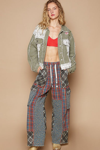 POL Crochet Patch Embroidered Button Up Jacket Apparel Apparel POL Ship from USA TikTok Trendsi Trendsi https://www.cyberehub.com