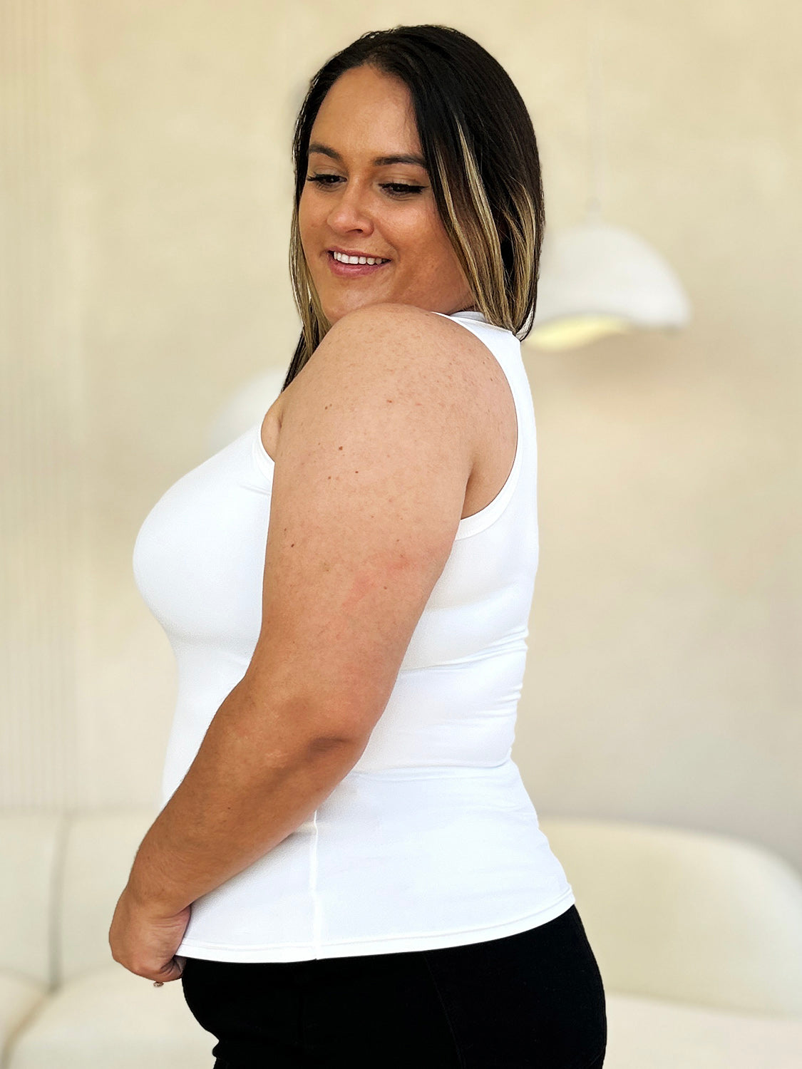 Basic Bae Full Size Round Neck Slim Tank Apparel/Tops Basic Bae Ship from USA TikTok Tops Trendsi USPS Walmart Walmart Apparel Trendsi https://www.cyberehub.com