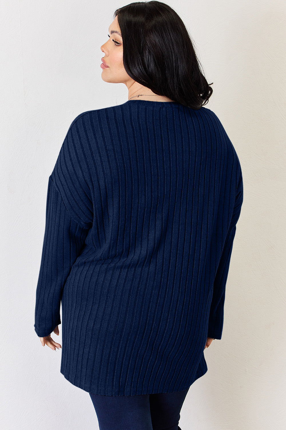 Basic Bae Full Size Ribbed Half Button Long Sleeve High-Low T-Shirt Apparel/Tops Basic Bae Ship from USA TikTok Tops Trendsi USPS Walmart Walmart Apparel Trendsi https://www.cyberehub.com