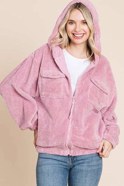 Culture Code Faux Fur Zip Up Hooded Jacket with Side Pockets Tops/Jackets/Sweaters Clothing Tops Culture Code Ship from USA TikTok Trendsi USPS Walmart Trendsi https://www.cyberehub.com