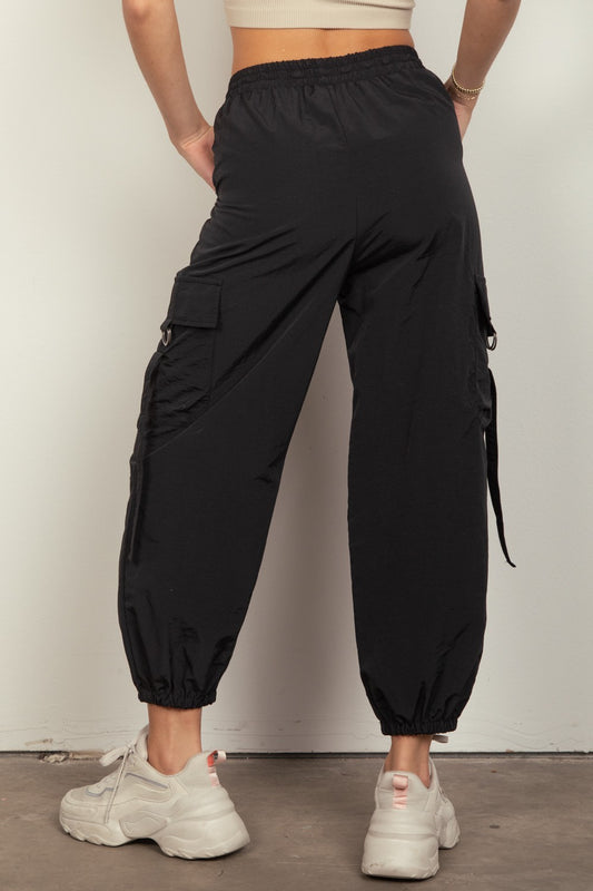 VERY J Elastic Waist Woven Cargo Pants Bottoms Bottoms Clothing Ship from USA VERY J Women Trendsi https://www.cyberehub.com