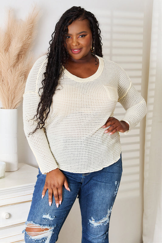 Culture Code Full Size Scoop Neck Patch Pocket Top Cream Apparel/Tops Culture Code Ship from USA TikTok Tops Trendsi USPS Walmart Walmart Apparel Trendsi https://www.cyberehub.com