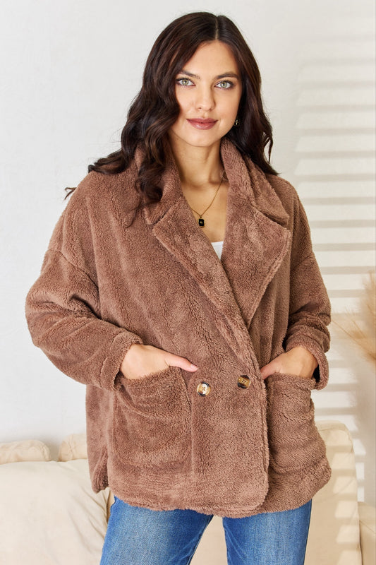 Culture Code Double Breasted Fuzzy Coat New Taupe Tops/Jackets/Sweaters Clothing Tops Culture Code Ship from USA TikTok Trendsi USPS Walmart Trendsi https://www.cyberehub.com
