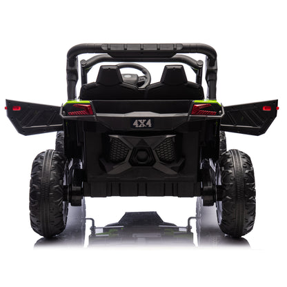 24V Two-Seater Kids Ride On UTV W/Parents Remote Control,Four-Wheel Suspension,Slow Start,Large wheel design,Anti-collision bar,Storage space,Music,USB,Bluetooth,Volume control,LED lights for Kids 3+. Giga Kids Toys Giga https://www.cyberehub.com