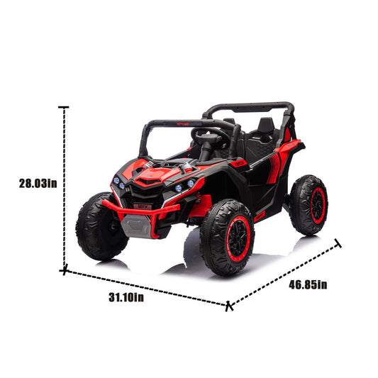 24V Two-Seater Kids Ride On UTV W/Parents Remote Control,Four-Wheel Suspension,Slow Start,Large wheel design,Anti-collision bar,Storage space,Music,USB,Bluetooth,Volume control,LED lights for Kids 3+. Giga Kids Toys Giga https://www.cyberehub.com