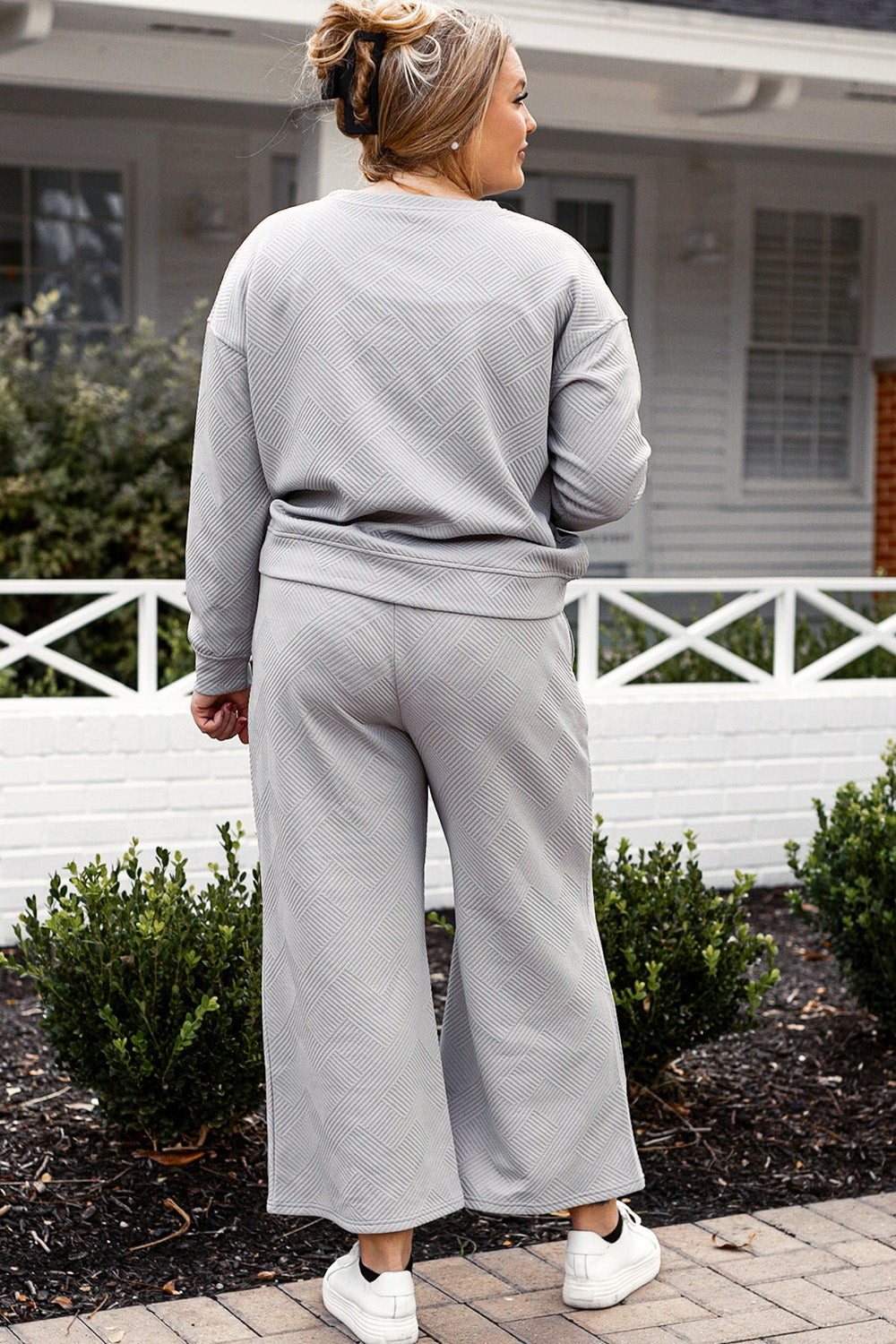 Double Take Full Size Textured Long Sleeve Top and Drawstring Pants Set Apparel/Tops Double Take Ship from USA TikTok Tops Trendsi USPS Walmart Walmart Apparel Trendsi https://www.cyberehub.com