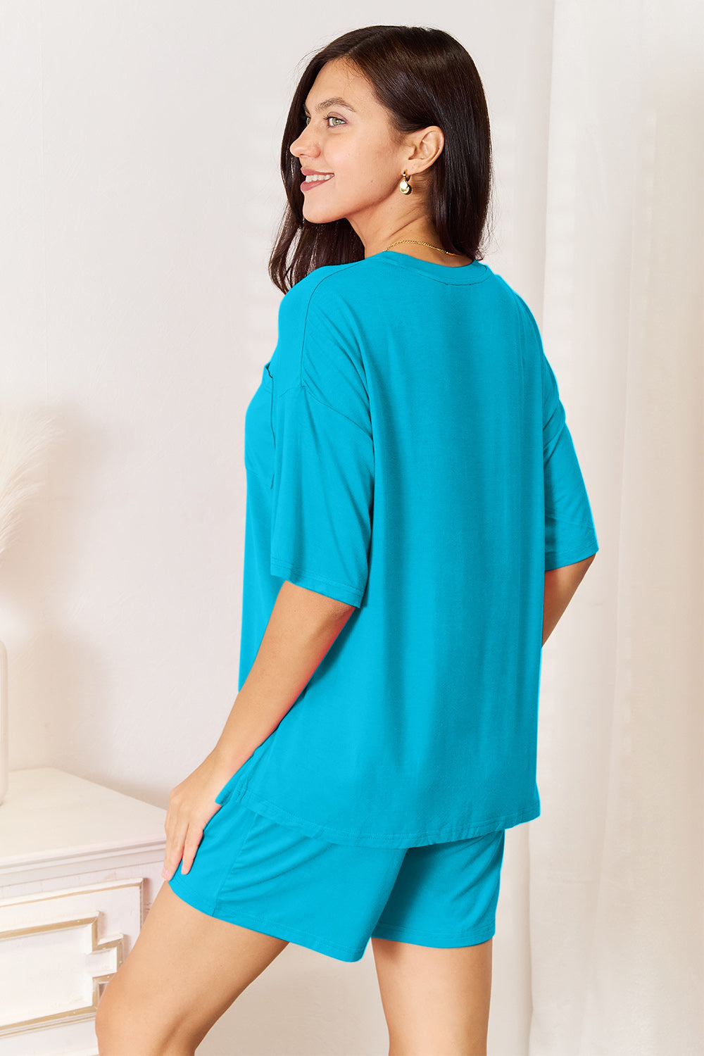 Basic Bae Full Size Soft Rayon Half Sleeve Top and Shorts Set Apparel/Tops Basic Bae Ship from USA TikTok Tops Trendsi USPS Walmart Walmart Apparel Trendsi https://www.cyberehub.com