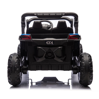 24V Two-Seater Kids Ride On UTV W/Parents Remote Control,Four-Wheel Suspension,Slow Start,Large wheel design,Anti-collision bar,Storage space,Music,USB,Bluetooth,Volume control,LED lights for Kids 3+. Giga Kids Out of stock Toys Giga https://www.cyberehub.com