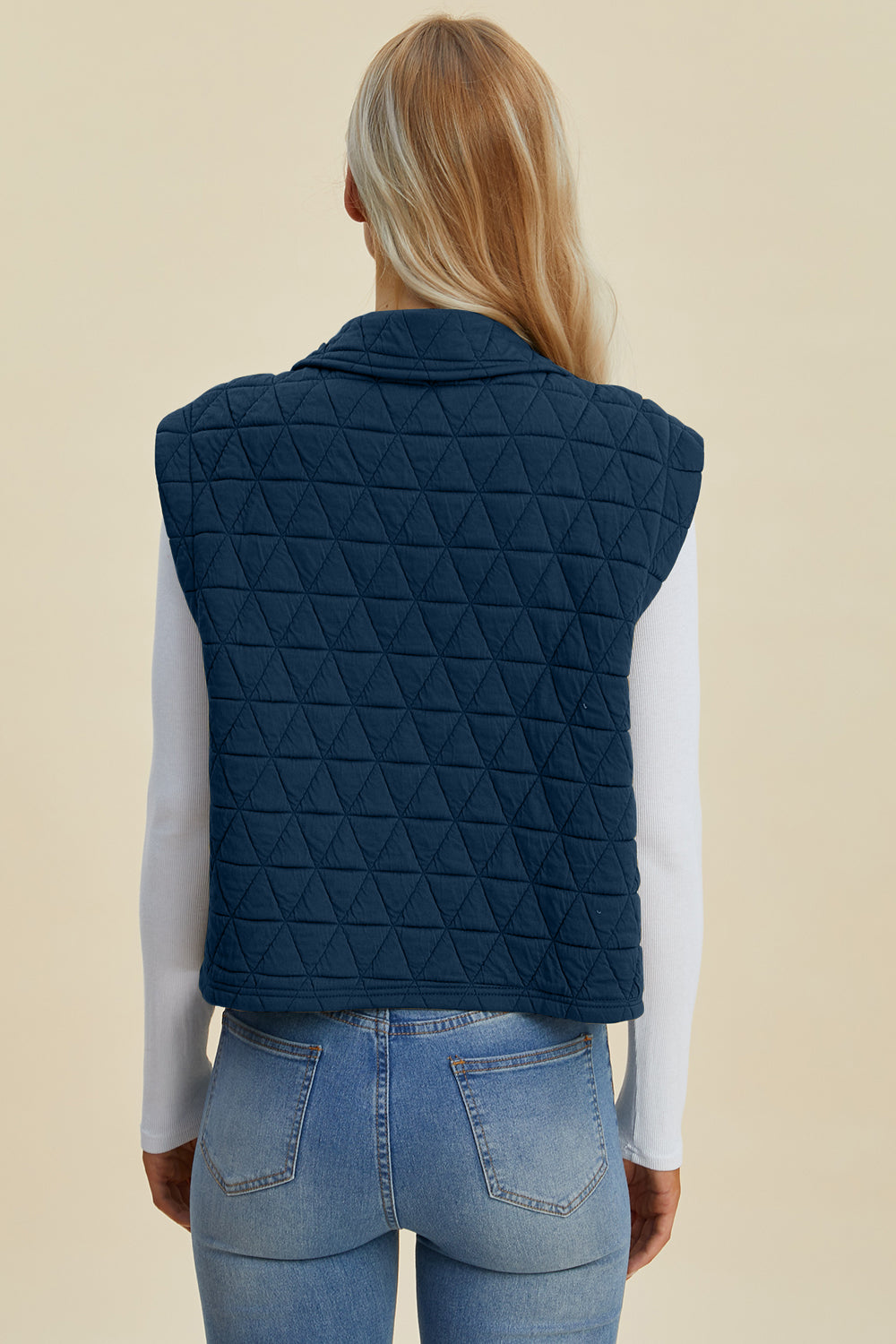 Double Take Full Size Pocketed Texture Snap Down Vest Coat Shirt Apparel Clothing Tops Double Take Ship from USA Shirts USA Women Trendsi https://www.cyberehub.com
