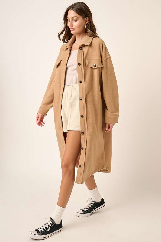 Mittoshop Button Up Drop Shoulder French Terry Longline Jacket Camel Apparel Apparel Mittoshop Ship from USA TikTok Trendsi Trendsi https://www.cyberehub.com