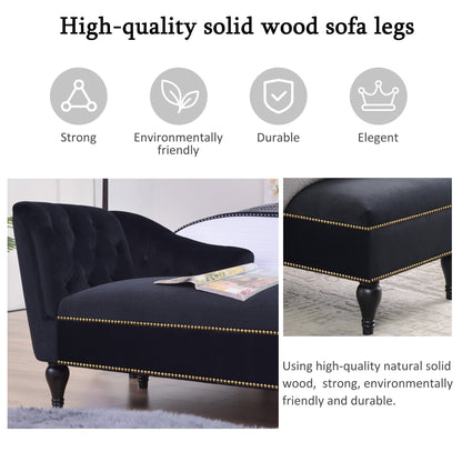 [New+Video] 58''Velvet Chaise Lounge,Button Tufted Right Arm Facing Lounge Chair with Nailhead Trim & Solid Wood Legs for Living Room or Office,Sleeper Lounge Sofa (New style of WF284880AAB) Giga GNJ Home Home & Garden Sofa Walmart Giga https://www.cyberehub.com