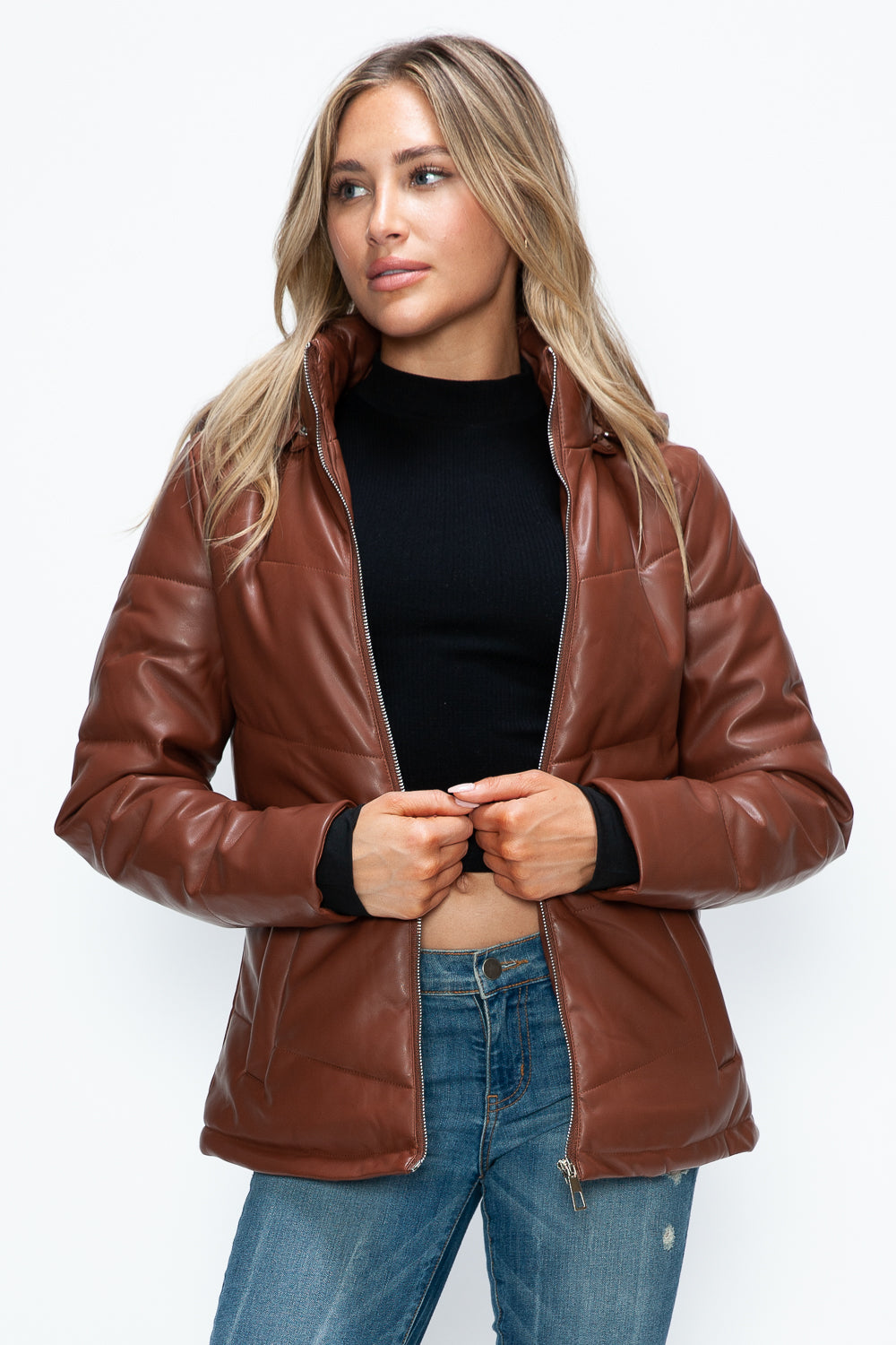 How Dare U Pocketed Zip Up Puffer Jacket with Removable Hood Tops/Jackets/Sweaters Clothing Tops How Dare U Ship from USA TikTok Trendsi USPS Walmart Trendsi https://www.cyberehub.com