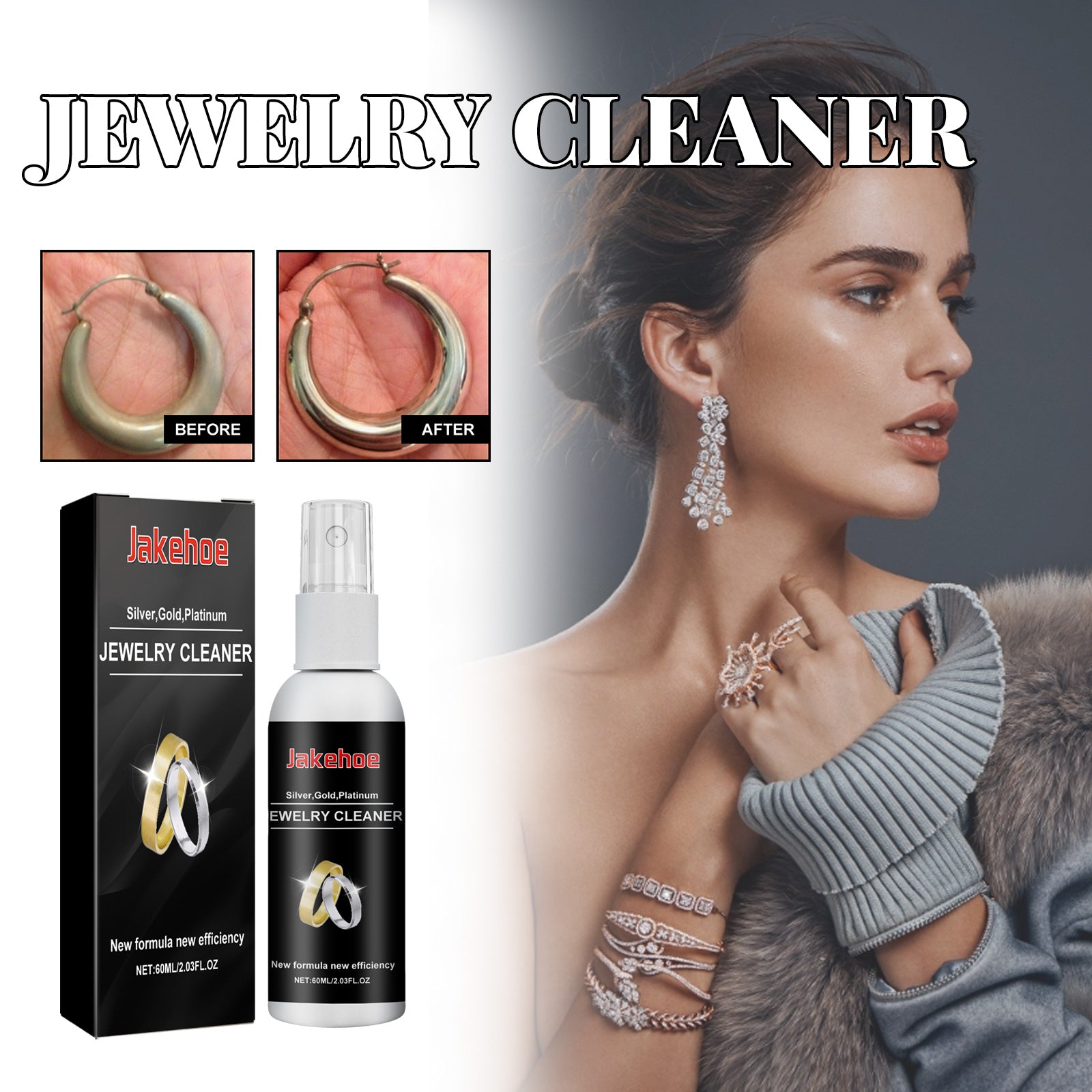 Jakehoe Jewelry Cleaner, Gold And Silver Jewelry Watches Diamond Ring Jewelry Decontamination Anti-Oxidation Cleaner Home & Garden Home Goods Eprolo https://www.cyberehub.com