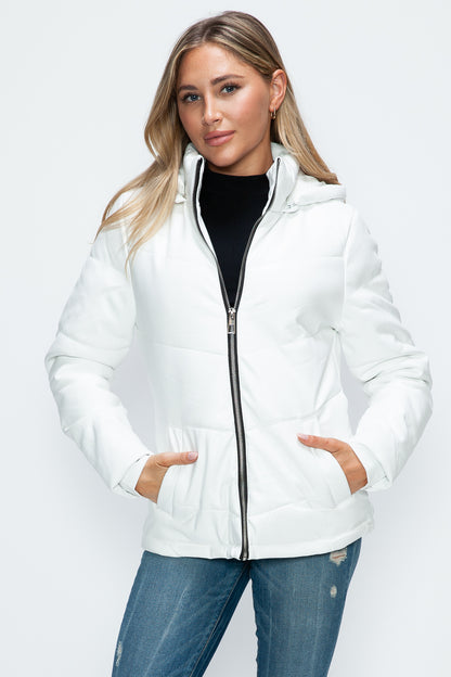 How Dare U Pocketed Zip Up Puffer Jacket with Removable Hood White Tops/Jackets/Sweaters Clothing Tops How Dare U Ship from USA TikTok Trendsi USPS Walmart Trendsi https://www.cyberehub.com