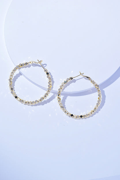 Alloy Hoop Earrings Black Gold One Size Hoop Earrings Jewelry Ship from USA TikTok USA Vvan Walmart Trendsi https://www.cyberehub.com