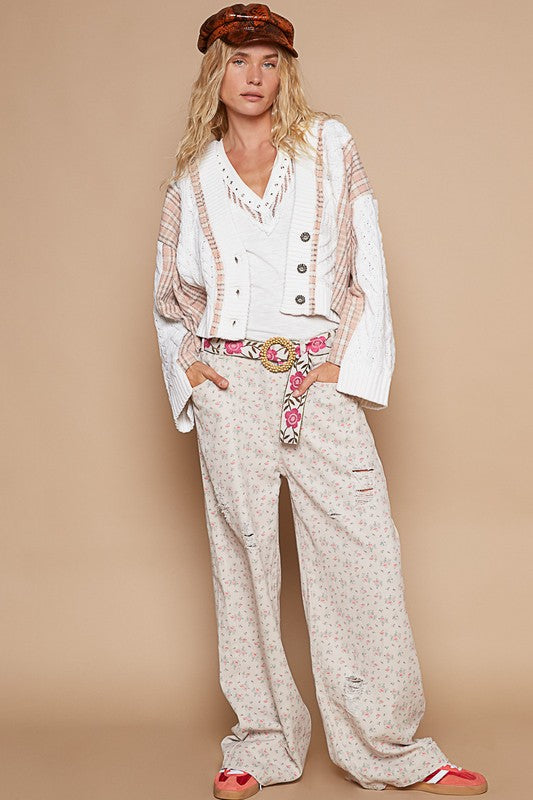 POL Cable-Knit Plaid V-Neck Button Up Cardigan Apparel Apparel POL Ship from USA TikTok Trendsi Trendsi https://www.cyberehub.com