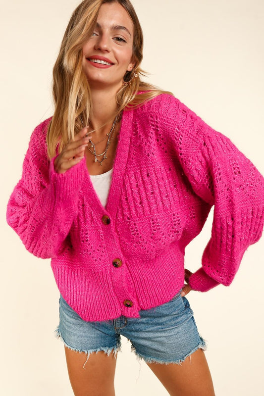 Haptics Full Size Button Down Crop Long Sleeve Cardigan Fuchsia Shirt Apparel Clothing Tops Haptics Ship from USA Shirts USA Women Trendsi https://www.cyberehub.com