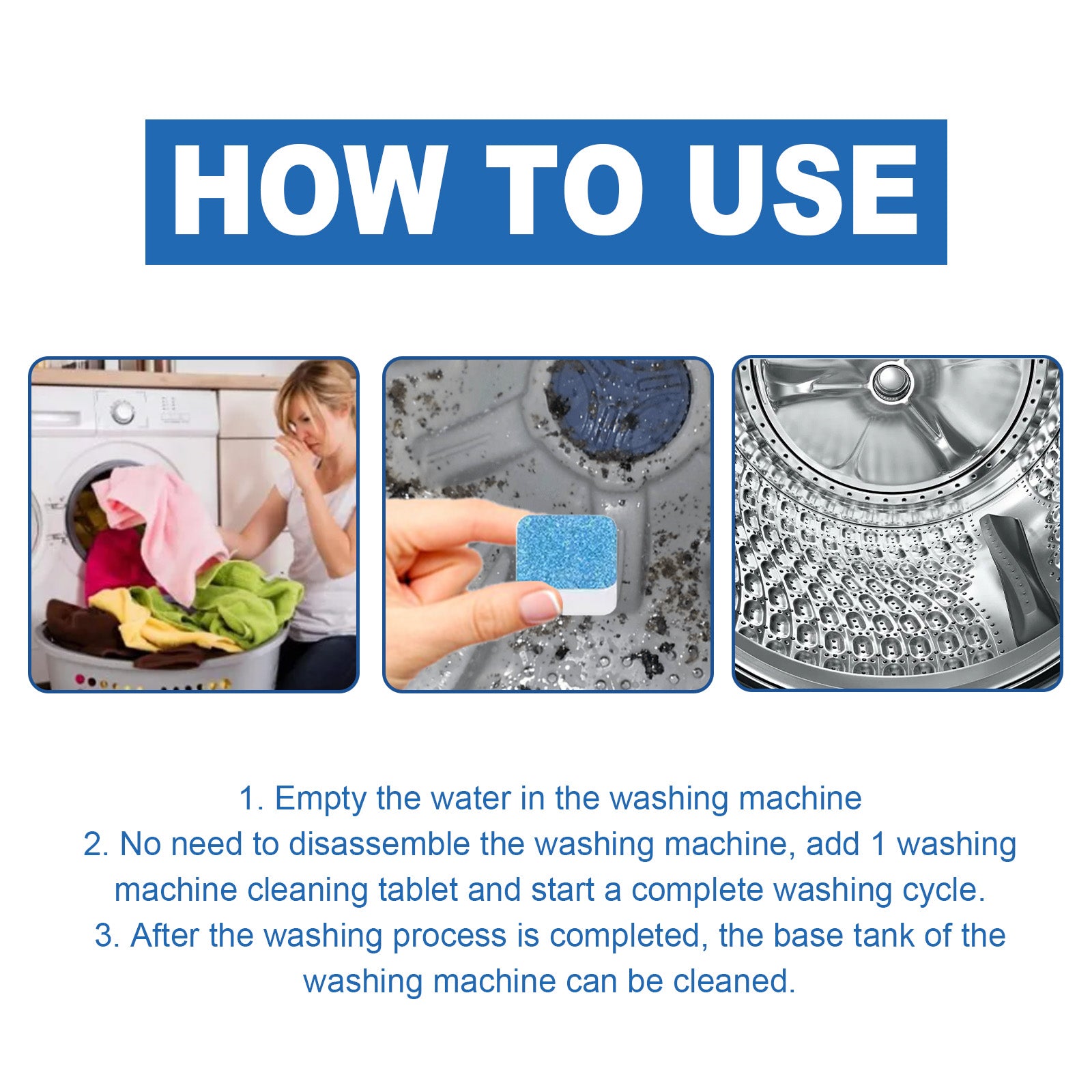 Jakehoe Washing Machine Cleaning Effervescent Tablet, Washing Machine Slot Stain Cleaner Effervescent Tablet Automatic Cleaning Home & Garden Home Goods Eprolo https://www.cyberehub.com