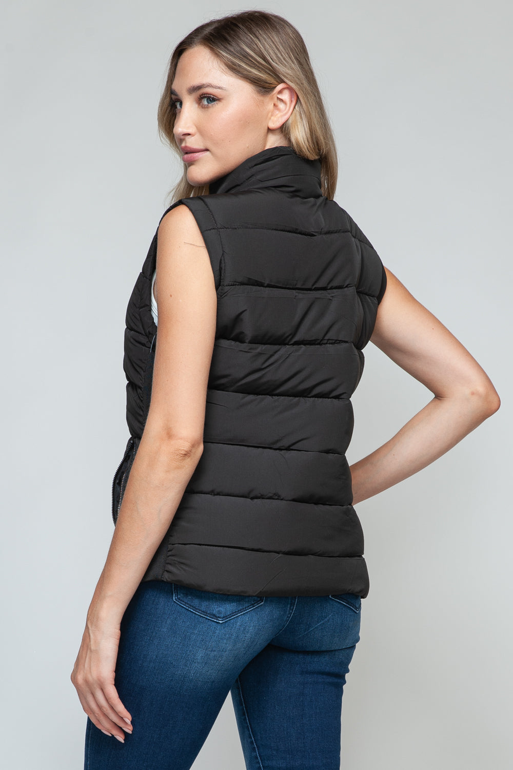 Snobbish Zip Up Turtleneck Vest with Pockets Shirt Apparel Clothing Tops price-change-job-active Ship from USA Shirts Snobbish USA Women Trendsi https://www.cyberehub.com
