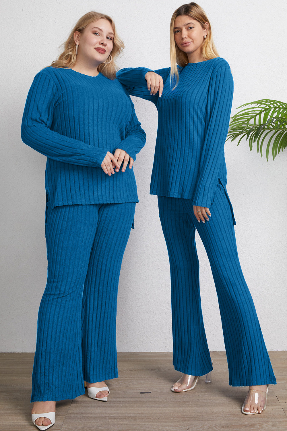 Basic Bae Full Size Ribbed High-Low Top and Wide Leg Pants Set Apparel/Tops Basic Bae Ship from USA TikTok Tops Trendsi USPS Walmart Walmart Apparel Trendsi https://www.cyberehub.com