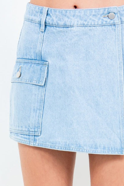 American Bazi Cargo Pocket Mini Skort Bottoms American Bazi Bottoms Clothing Ship from USA Women Trendsi https://www.cyberehub.com
