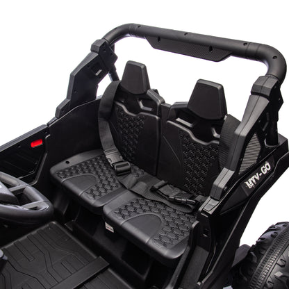 24V Two-Seater Kids Ride On UTV W/Parents Remote Control,Four-Wheel Suspension,Slow Start,Large wheel design,Anti-collision bar,Storage space,Music,USB,Bluetooth,Volume control,LED lights for Kids 3+. Giga Kids Toys Giga https://www.cyberehub.com