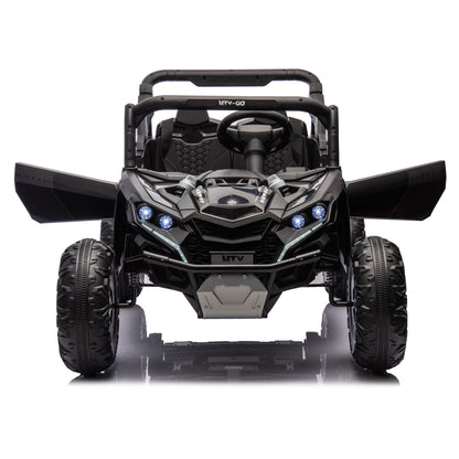 24V Two-Seater Kids Ride On UTV W/Parents Remote Control,Four-Wheel Suspension,Slow Start,Large wheel design,Anti-collision bar,Storage space,Music,USB,Bluetooth,Volume control,LED lights for Kids 3+. Giga Kids Toys Giga https://www.cyberehub.com
