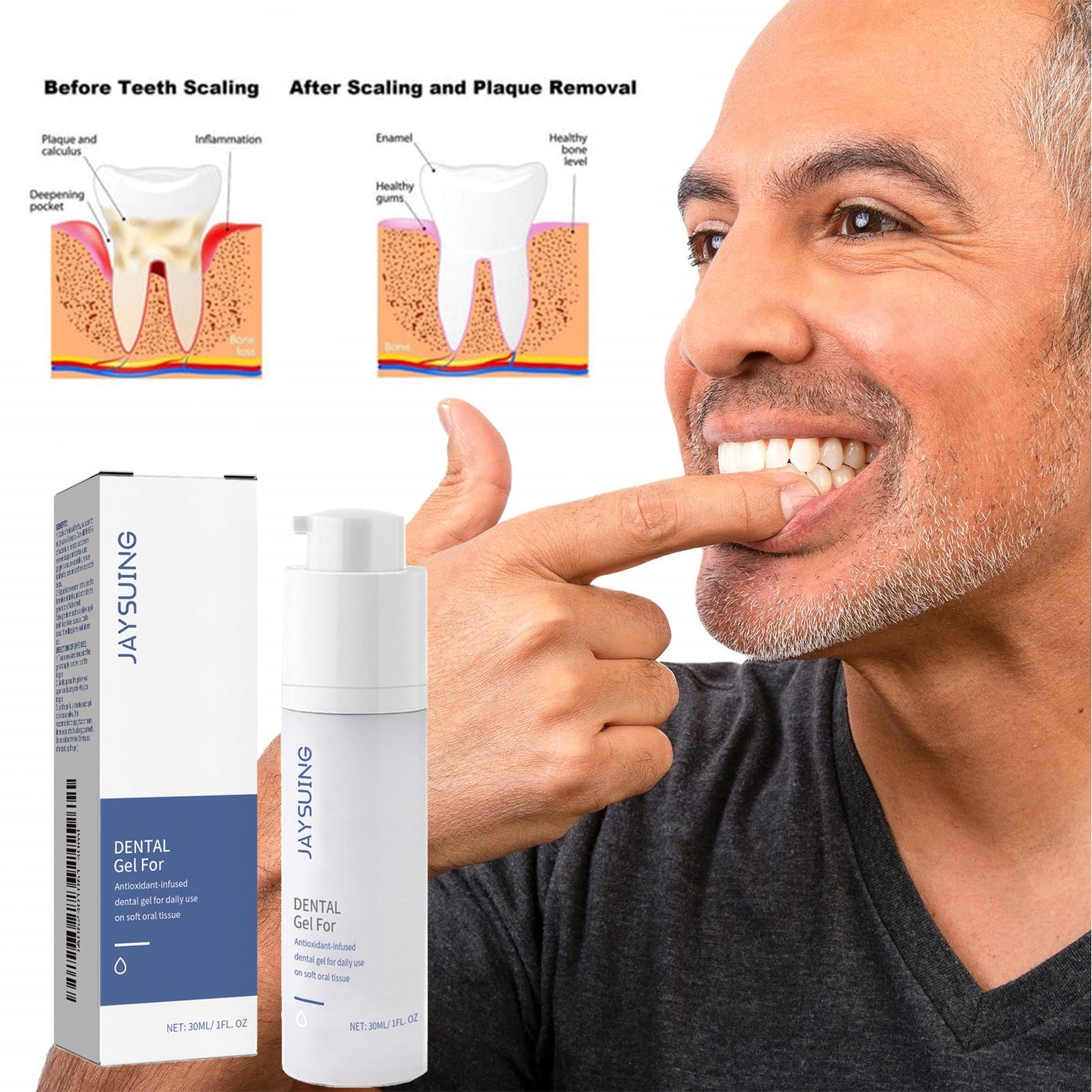 Jaysuing Tooth Gel For Tooth Cleaning Breath For Oral Cleaning Health & Beauty Health & Beauty Under 10 UniversalMaax https://www.cyberehub.com
