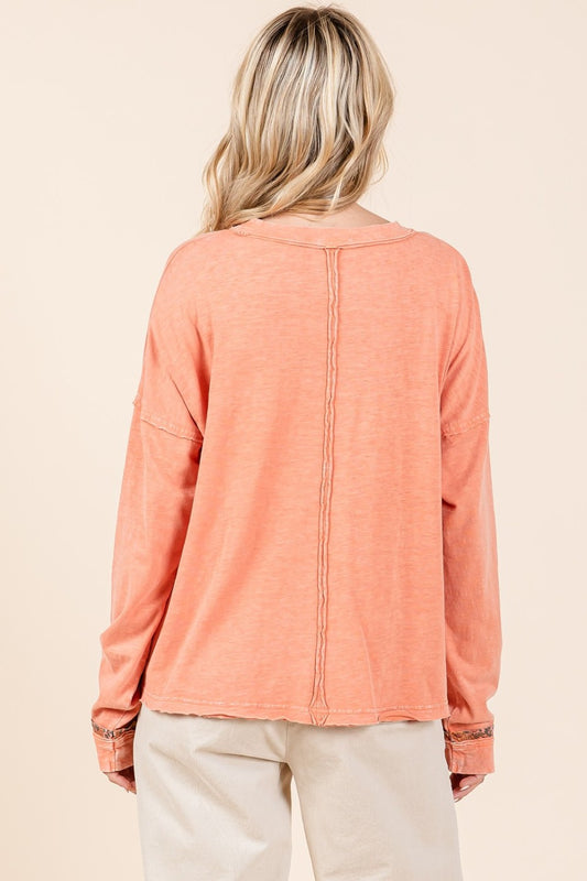 Mittoshop Mineral Wash Star Patch Long Sleeve T-Shirt Tops/Jackets/Sweaters Clothing Tops Mittoshop Ship from USA TikTok Trendsi USPS Walmart Trendsi https://www.cyberehub.com