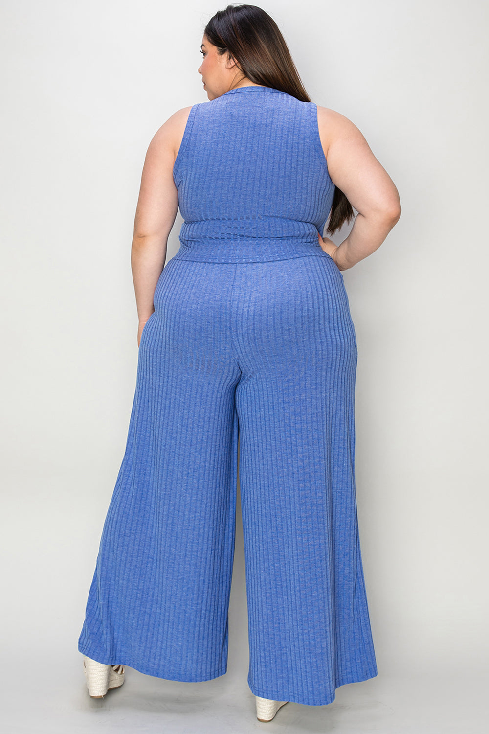 Basic Bae Full Size Ribbed Tank and Wide Leg Pants Set Apparel/Tops Basic Bae Ship from USA TikTok Tops Trendsi USPS Walmart Walmart Apparel Trendsi https://www.cyberehub.com
