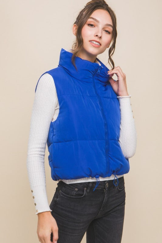 Love Tree Zip Up Cropped Contrast Reversible Vest Azure Tops/Jackets/Sweaters Clothing Tops LOVE TREE Ship from USA TikTok Trendsi USPS Walmart Trendsi https://www.cyberehub.com