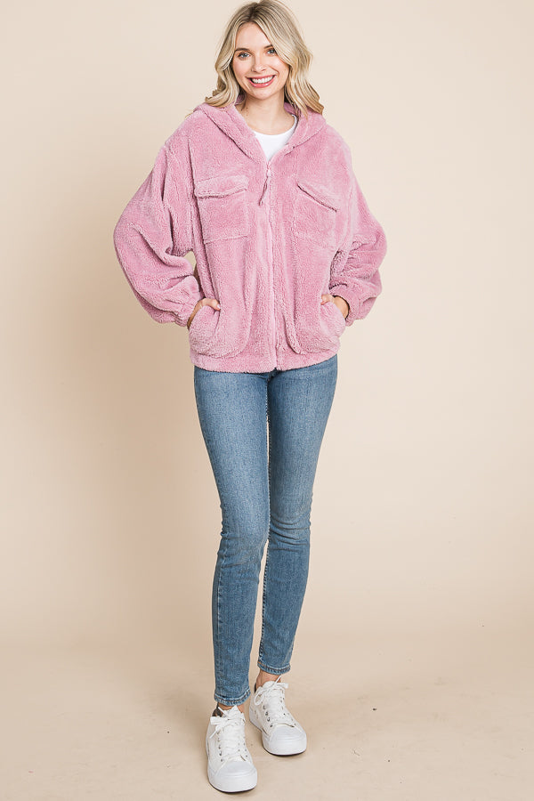 Culture Code Faux Fur Zip Up Hooded Jacket with Side Pockets Tops/Jackets/Sweaters Clothing Tops Culture Code Ship from USA TikTok Trendsi USPS Walmart Trendsi https://www.cyberehub.com