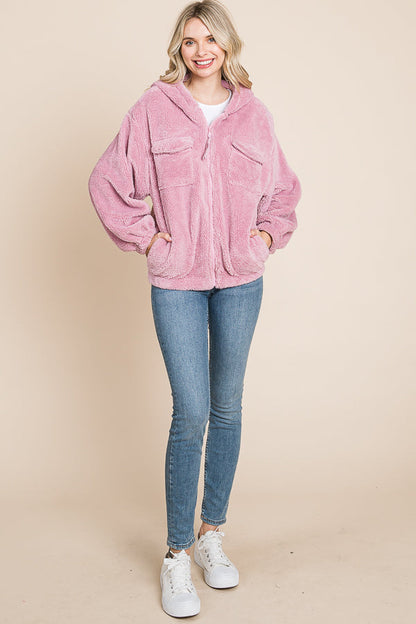 Culture Code Faux Fur Zip Up Hooded Jacket with Side Pockets Tops/Jackets/Sweaters Clothing Tops Culture Code Ship from USA TikTok Trendsi USPS Walmart Trendsi https://www.cyberehub.com