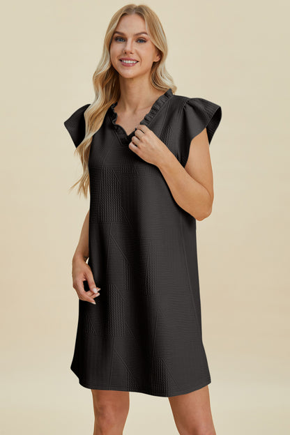 Double Take Full Size Ruffled V-Neck Cap Sleeve Dress Apparel/Dress Double Take Dress Ship from USA TikTok Trendsi USPS Walmart Walmart Apparel Trendsi https://www.cyberehub.com